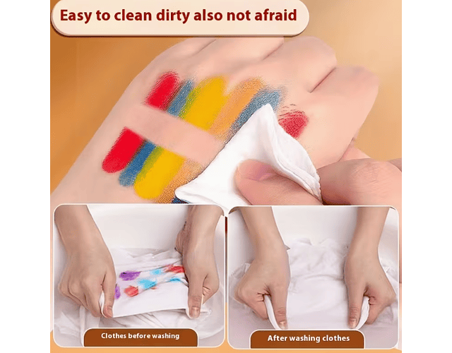 Kit De Pintura Deditos Lavables 