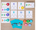 Tarjetas de Aprendizaje de Matemáticas de Madera para la Descomposición de Números