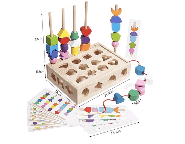 Juguete Didactico De Encaje Y Motrocidad 36+