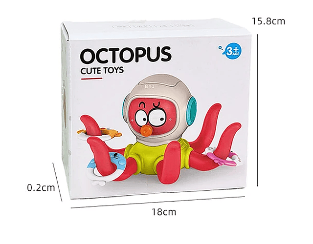 Juguete Pulpo Lanza Argollas En El Agua