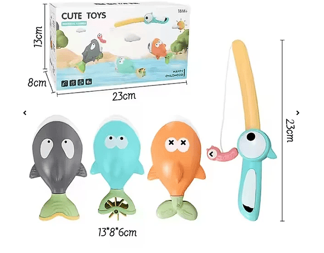 Juguete De Agua Set Peces 