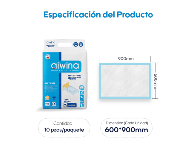 Sabanilla Aiwina 10 uds