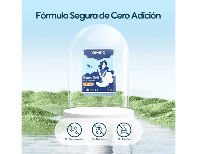 Toalla femenina Aiwina Dia 8 uds