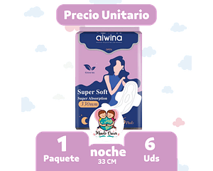 Toalla femenina Aiwina Noche 6 uds