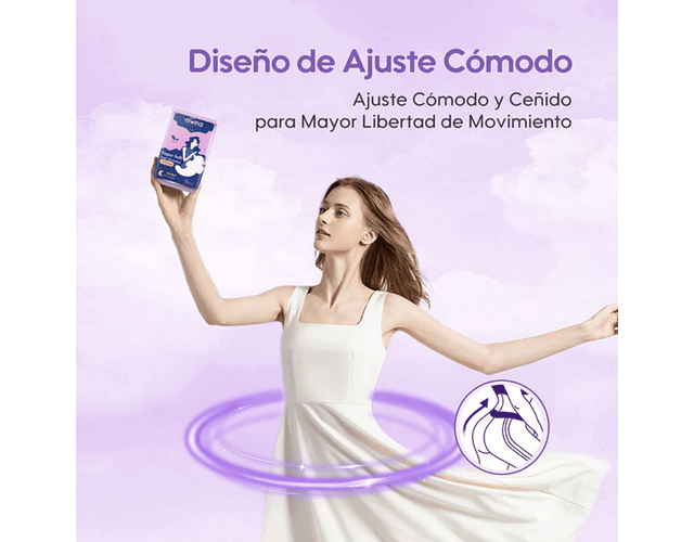 Toalla femenina Aiwina Noche 6 uds