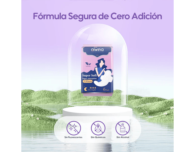 Toalla femenina Aiwina Noche 6 uds