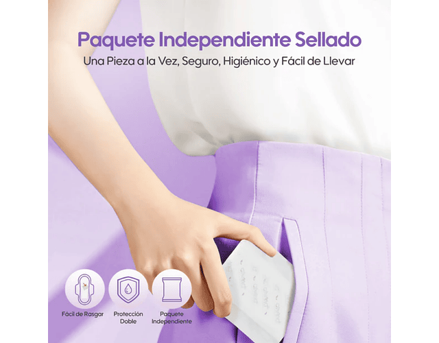 Toalla femenina Aiwina Noche 6 uds