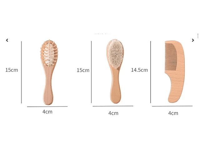 Cepillo Madera 3 uds 