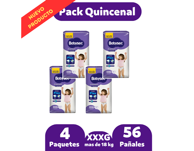  Babysec Premium XXXG 56 pañales