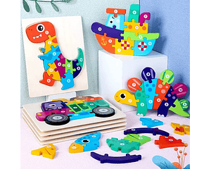 Rompecabezas Didáctico de Madera