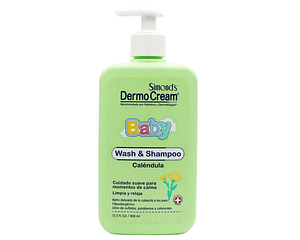 Baby Wash & Shampoo DermoCream Simond's Caléndula 