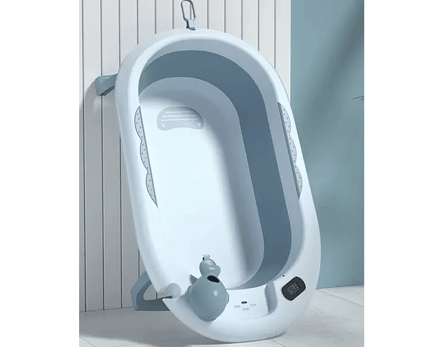 Bañera Plegable Con Termometro Y Jarrito