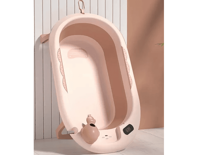 Bañera Plegable Con Termometro Y Jarrito