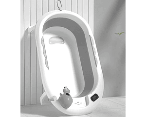 Bañera Plegable Con Termometro Y Jarrito