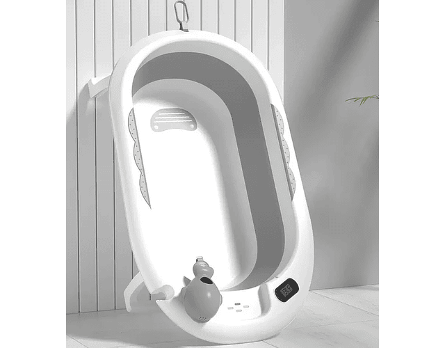 Bañera Plegable Con Termometro Y Jarrito