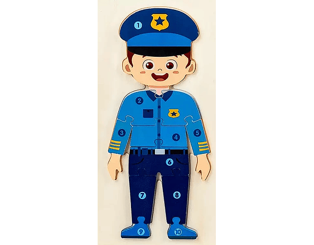 Juguete De Madera Profesiones