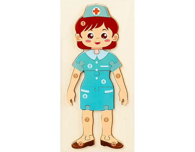 Juguete De Madera Profesiones