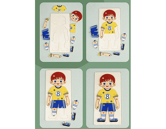 Juguete De Madera Profesiones