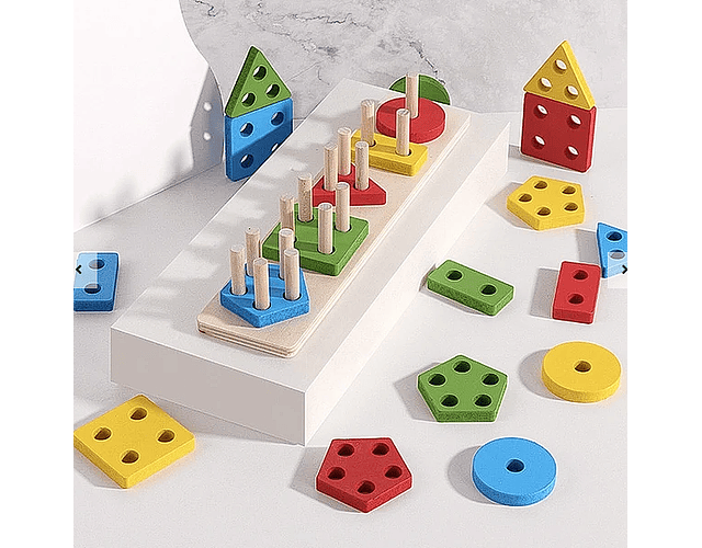 Juguete Figuras Geometricas De Encaje 