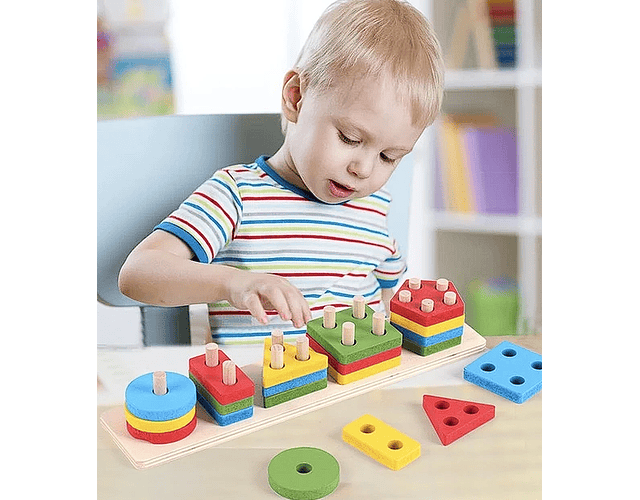 Juguete Figuras Geometricas De Encaje 