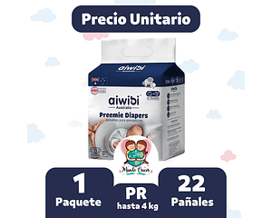 Aiwibi Prematuro 22 pañales