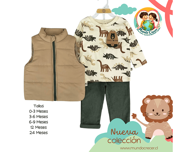 Conjunto Niño Marca Rabbit Bear