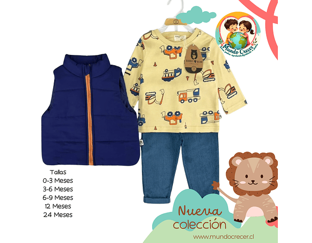 Conjunto Niño Marca Rabbit Bear