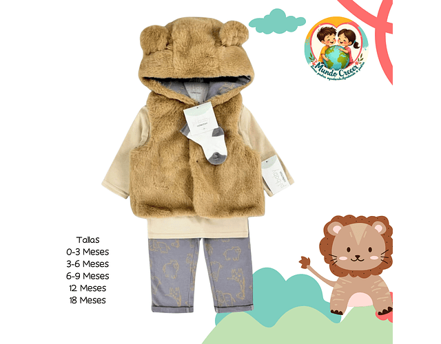 Conjunto Peludo Marca Pl-Baby 