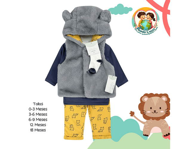 Conjunto Peludo Marca Pl-Baby 