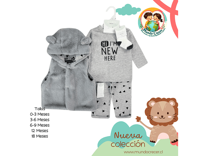 Conjunto Peludo Marca Pl-Baby 