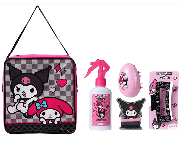 desenredante 140 ml + cepillo + clip + ligas HFYF