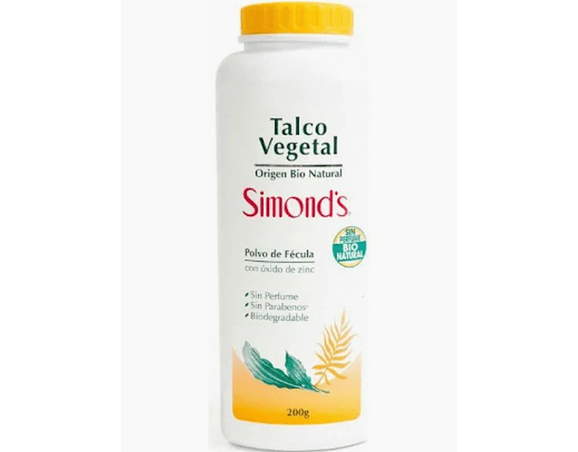 Talco Vegetal Simond's Polvo de Fecula 200g