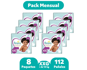 Pampers Premium Care XXG 112 pañales