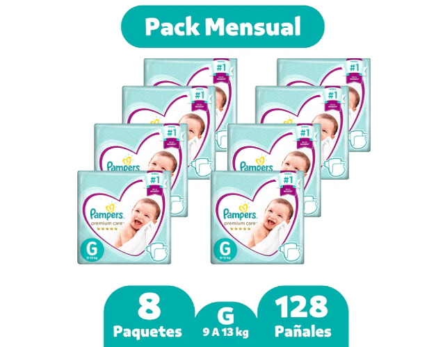 Pampers Premium Care G 128 pañales