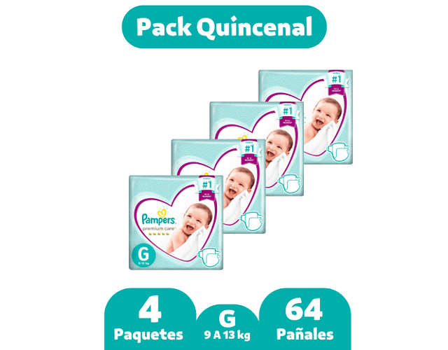 Pampers Premium Care G 64 pañales