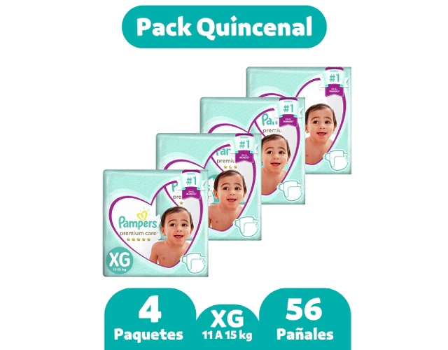 Pampers Premium Care XG 56  pañales