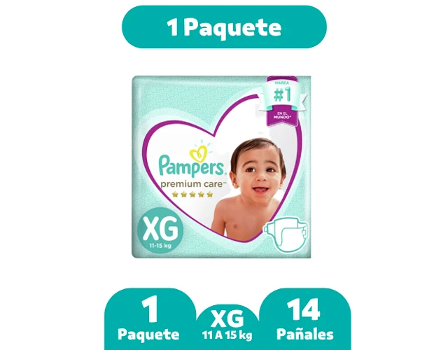 Pampers Premium Care XG 14 pañales