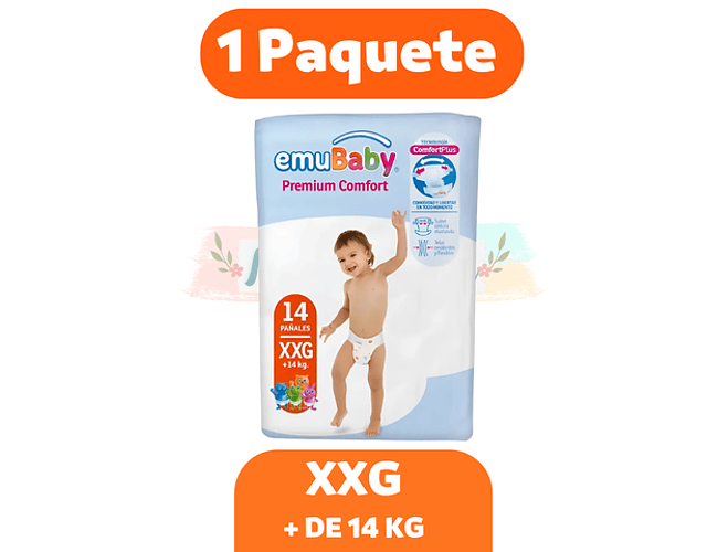 Emubaby Comfort XXG 14 Pañales