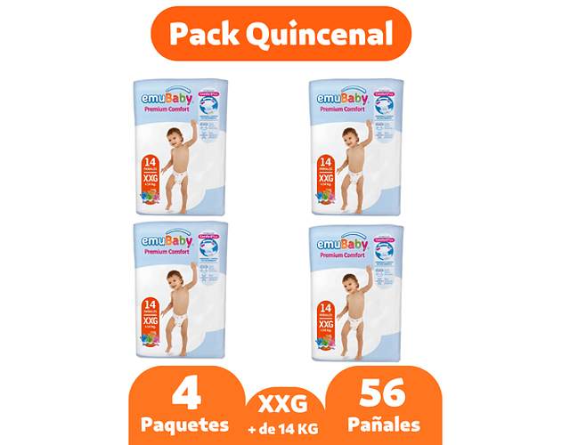 Emubaby Comfort XXG 14 Pañales