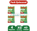 HUGGIES ACTIVE SEC XG 40 pañales