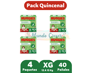 HUGGIES ACTIVE SEC XG 40 pañales