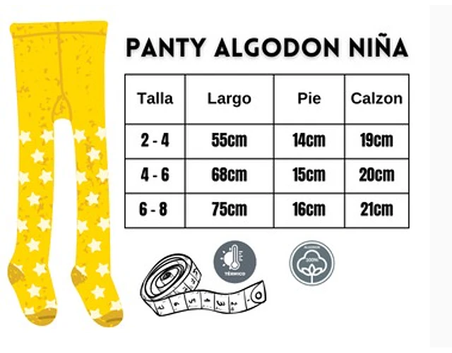 Panty Algodon elasticado