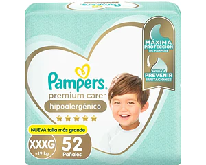 Pampers premium care Xxxg 52 pañales