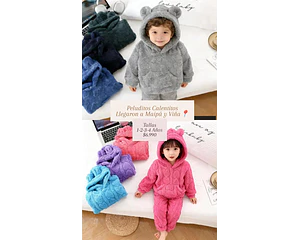 Buzo Peludo 1-2-3-4 Años