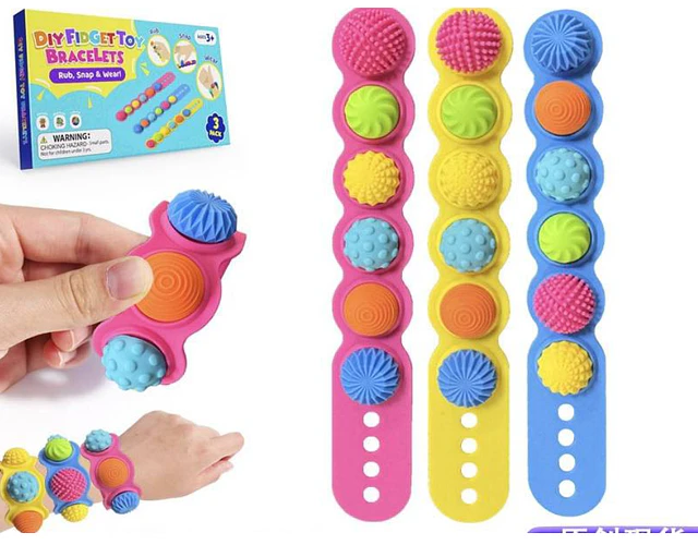 Juguete Sensorial Pulseras 3 uds 