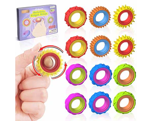 Anillos Sensoriales con texturas 6 uds