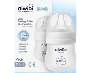 Mamadera Aiwibi 120ml De Vidrio 