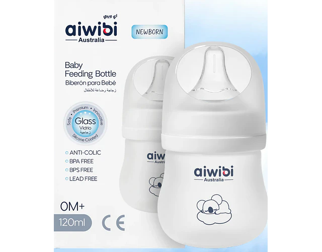 Mamadera Aiwibi 120ml De Vidrio 
