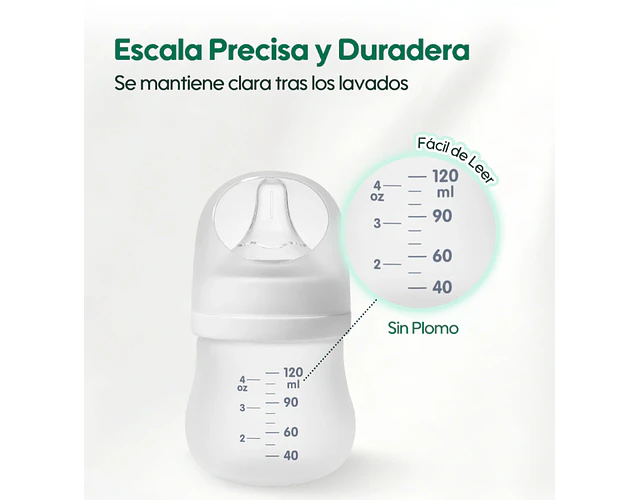 Mamadera Aiwibi 120ml De Vidrio 