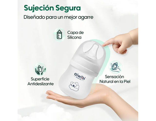 Mamadera Aiwibi 120ml De Vidrio 